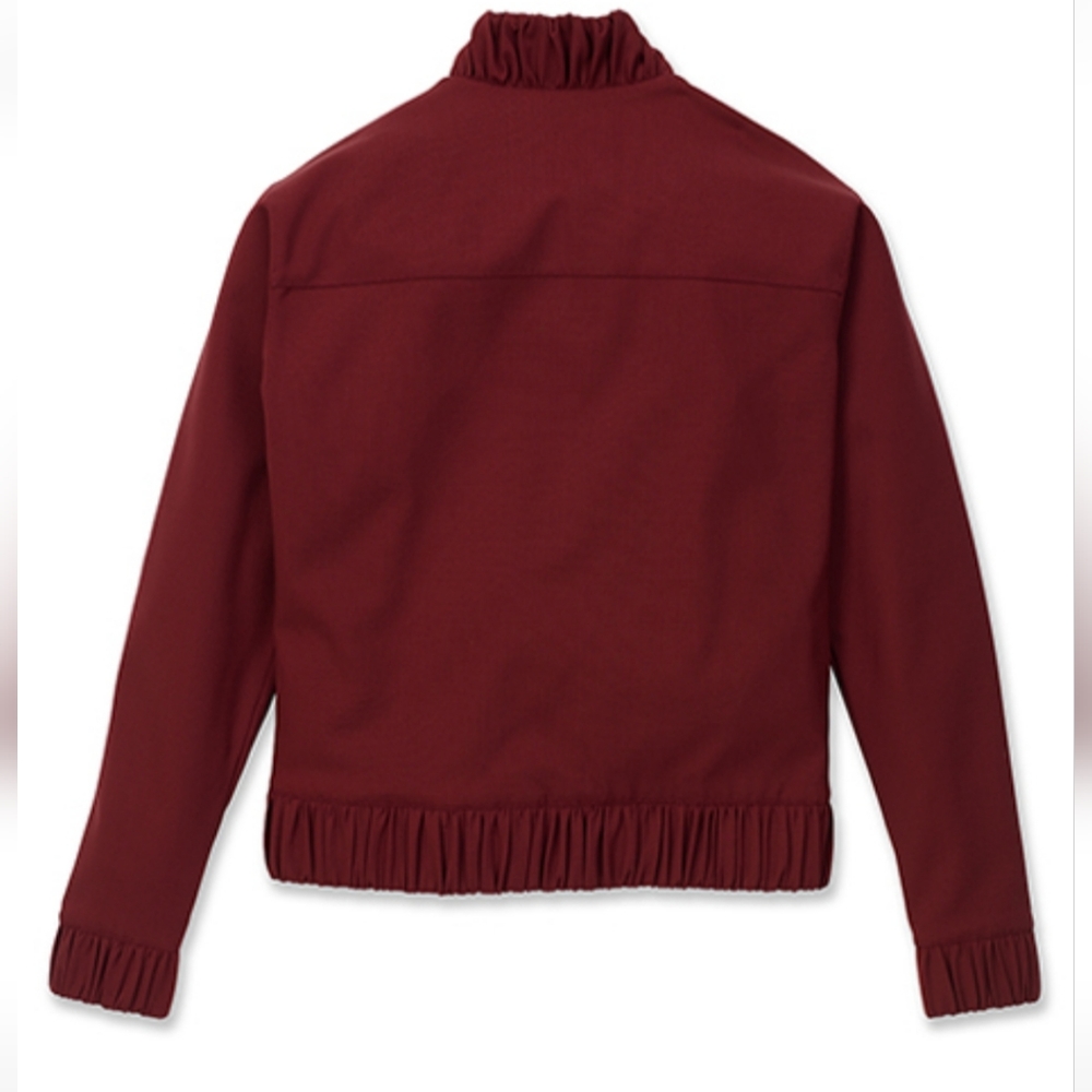 APL The Perfect Wool Bomber In Burgundy Size Small - Picture 8 of 10